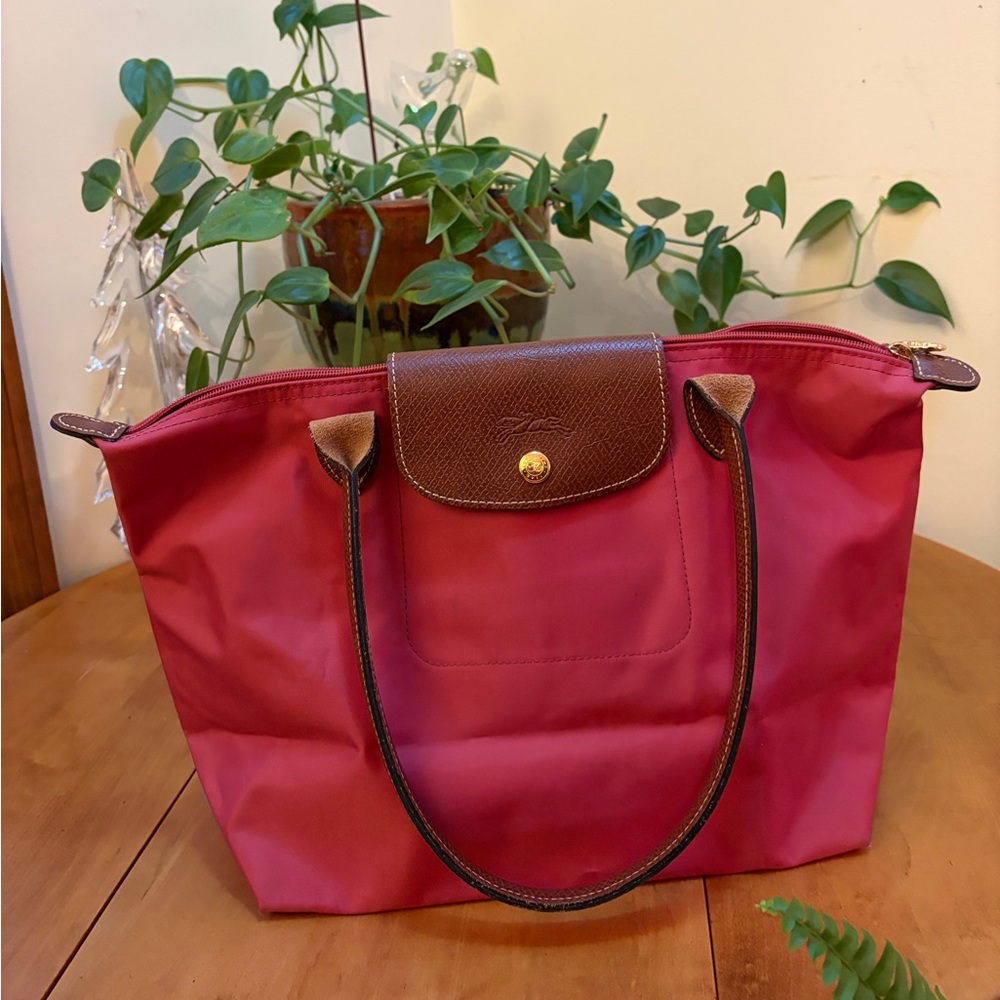 Small Pink Longchamp Tote